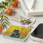 Porte-clés Chat noir de Van Gogh (Devant Droit)