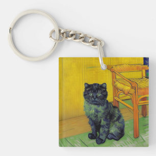 Porte-clés Chat noir de Van Gogh