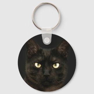 Porte-clés chat noir éffrayant