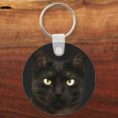 Porte-clés chat noir éffrayant (Recto)