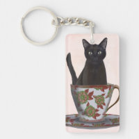 Chat noir en Teacup