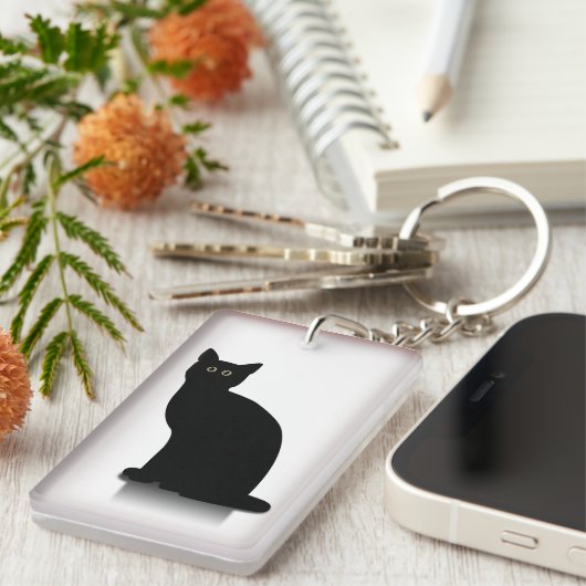 Porte-clés Chat noir Grphic (Devant droit)