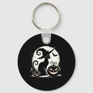 Porte-clés Chat noir Halloween amateurs de chats Performance