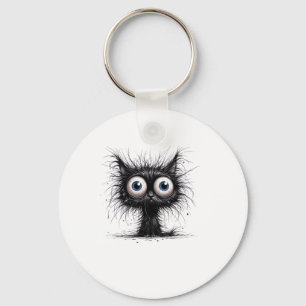 Porte-clés Chat noir Halloween Costume fête drôle Chat effray