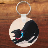 Porte-clés Chat noir Hissing Fine Art par Hiroaki Takahashi (Recto)