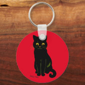 Porte-clés Chat noir, Louis Wain (Recto)