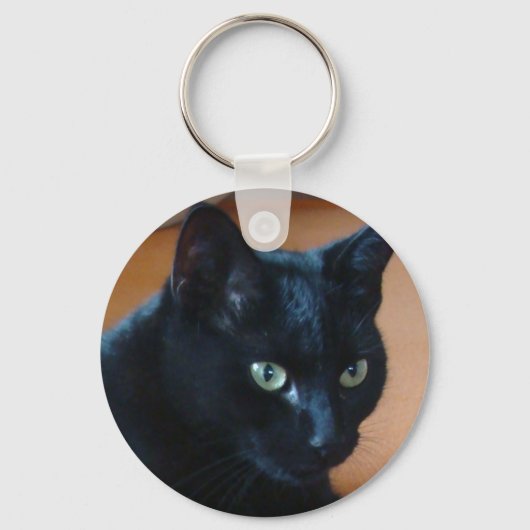 Porte-clés Chat noir - porte - clé (Recto)