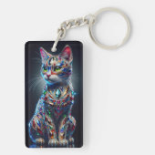 Porte-clés Chat Paré de Bijoux (Dos)