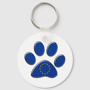 Porte-clés Chat patriotique européen