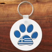 Porte-clés Chat patriotique grec (Recto)