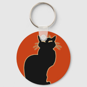 Porte-clés Chat Porte - clé noir Cadeaux de chats Animaux Por