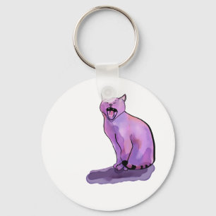 Porte-clés Chat pourpre