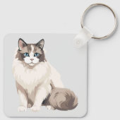 Porte-clés Chat Ragdoll (Dos)