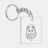 Porte-clés Chat Ragdoll (Devant gauche)
