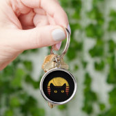 Porte-clés Chat Rétro Vintage (main)