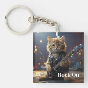 Porte-clés Chat Rocker