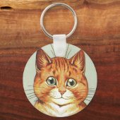 Porte-clés Chat rouge orange et blanc, Louis Wain (Recto)