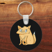 Porte-clés Chat roux  (Recto)