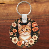 Porte-clés Chat roux charmant (Verso)