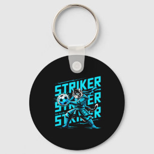 Porte-clés Chat Samouraï Unique Pour Les Fans De Football Et