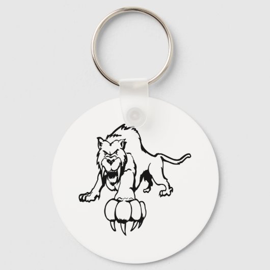 Porte-clés Chat sauvage, chat sauvage, bobcat, chat, panthère (Recto)