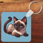 Porte-clés chat siamois (Verso)