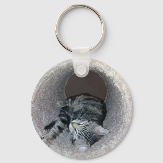 Porte-clés Chat Sleepy Kitty par Shirley Taylor (Recto)