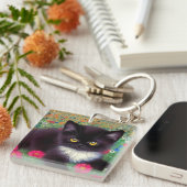 Porte-clés Chat smoking Gustav Klimt (Devant Droit)
