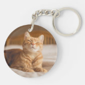 Porte-clés Chat somnolent des images | de Getty (Dos)