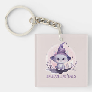 Porte-clés Chat sorcier enchanteur