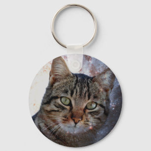 Porte-clés Chat spatial
