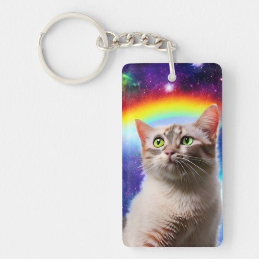 Porte-clés Chat spatial (Devant)