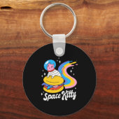 Porte-clés Chat spatial astronaute (Recto)