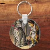 Porte-clés Chat sur Crutches (Recto)