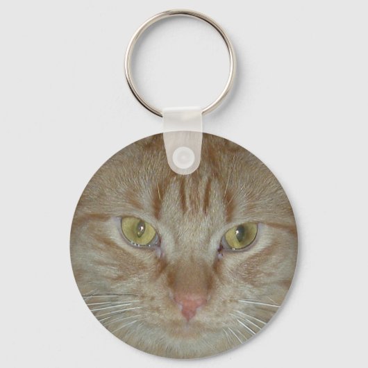 Porte-clés Chat Tabby Orange (Recto)