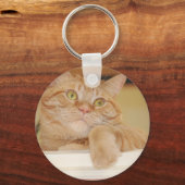 Porte-clés Chat Tabby Orange (Recto)
