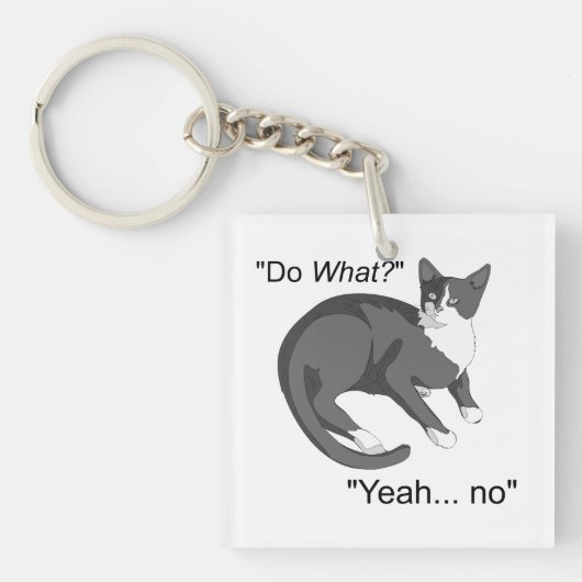 Porte-clés Chat têtu (Devant)