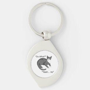 Porte-clés Chat têtu