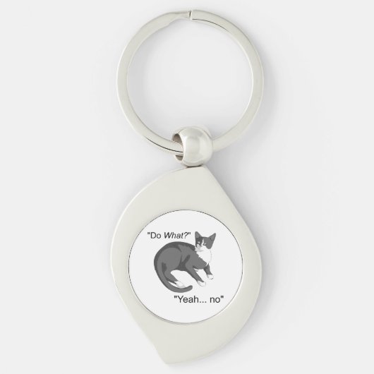 Porte-clés Chat têtu (Devant)