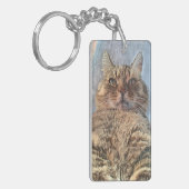 Porte-clés Chat Tigre Majestueux (Devant gauche)