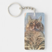 Porte-clés Chat Tigre Majestueux (Devant)