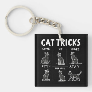 Porte-clés Chat Tricks Purr-Fparfaitement Hilarious Feline Fu