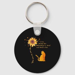 Porte-clés Chat Tu Es Mon Sunshine Tournesol Dans Mon Ho Le P