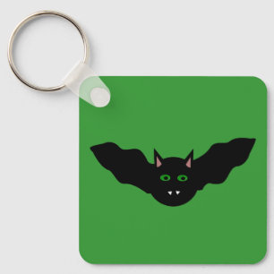 Porte-clés Chat Vampire face chauve Halloween personnalisé