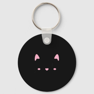 Porte-clés Chat visage chaton chats mignons amoureux sourire