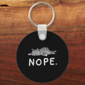 Porte-clés Chat Woot Nope (Recto)