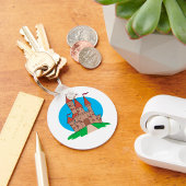 Porte-clés Château avec drapeaux