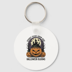Porte-clés Château de citrouille d'Halloween Vintage T-shirt