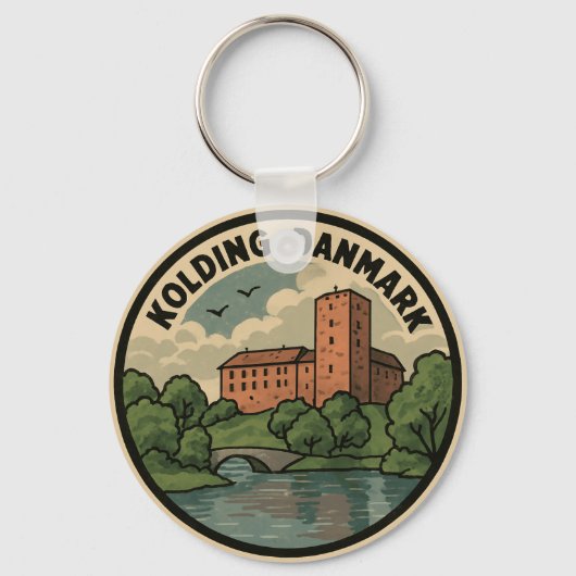 Porte-clés Château de Kolding Danemark (Recto)