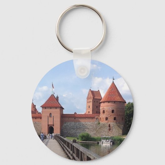 Porte-clés Château de l'île de Trakai - LITUANIE — (Recto)